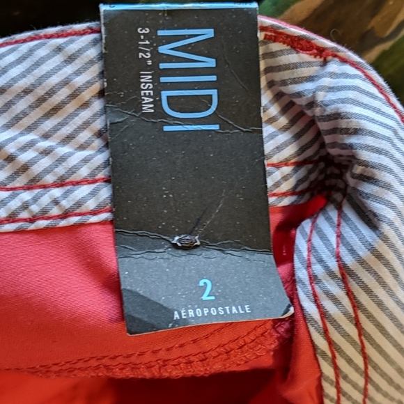 NWT Aeropostale Midi Twill Short Size 2 - Picture 6 of 7